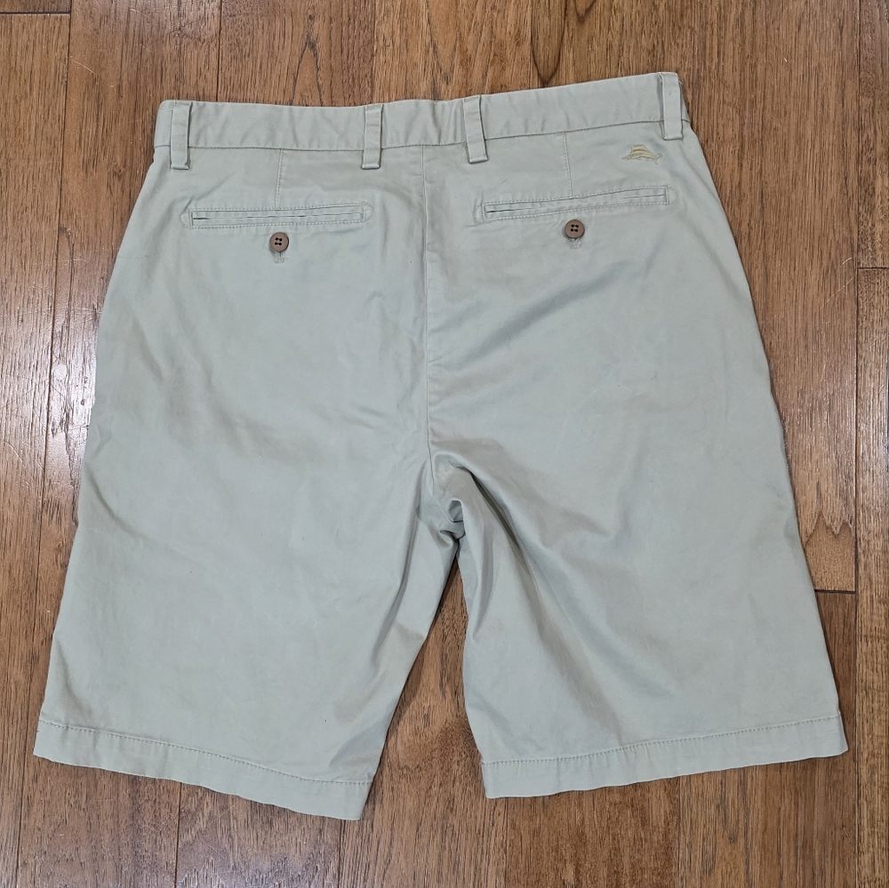 Tommy Bahama Classic Flat Front Stretch Casual Khaki Shorts 10 Inch Inseam. 34 - Picture 5 of 10
